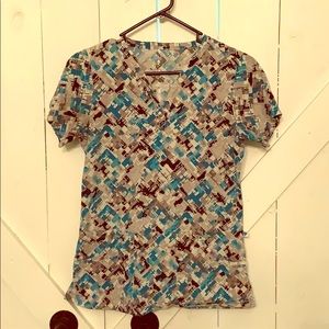 Size small scrub top